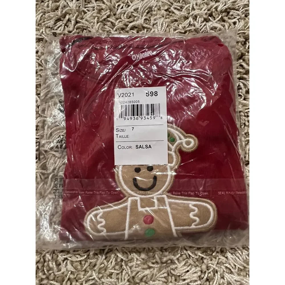 NWT❤️Gymboree Gingerbread Cotton 2-Piece Pajamas sz7